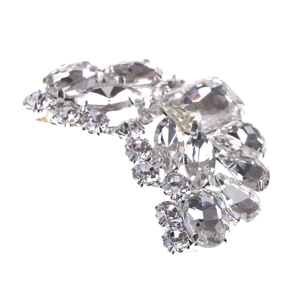 

1 Piece Metal Bridal Wedding Shoes Clips Decorative Shop Shoe Clip Crystal Rhinestone Charm Decoration