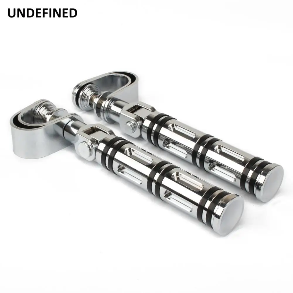 1 &quotХромированная мотоциклетная ножка барная стойка с ЧПУ для ног хомуты Harley Touring