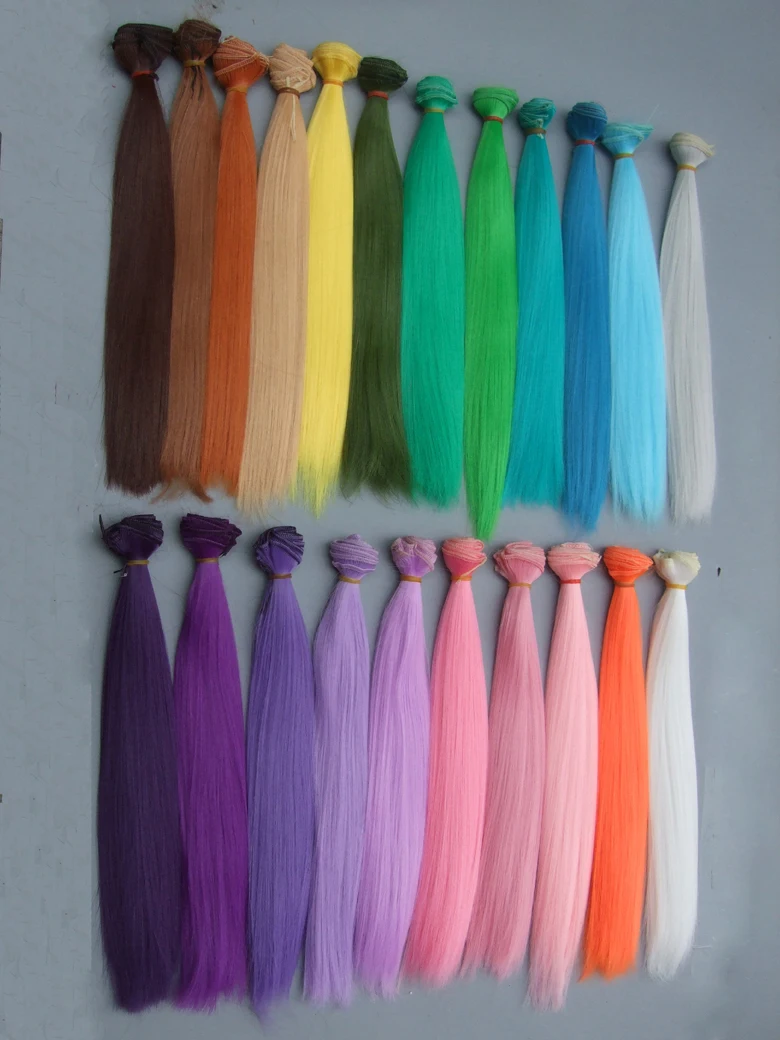 Парики для куклы 30 см волосы оптовая продажа кукла шарнирной с длинными волосами