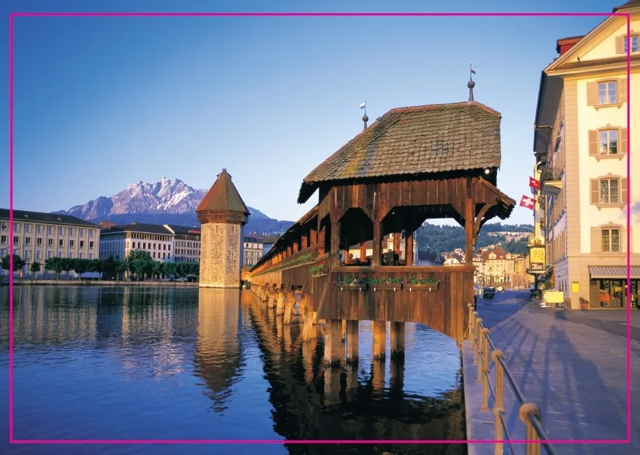 

Tourist Magnets Over Min. Order $12,Swiss Luzern Cabell Bridges Metal Refrigerator Magnet 5578 Tourist Souvenirs