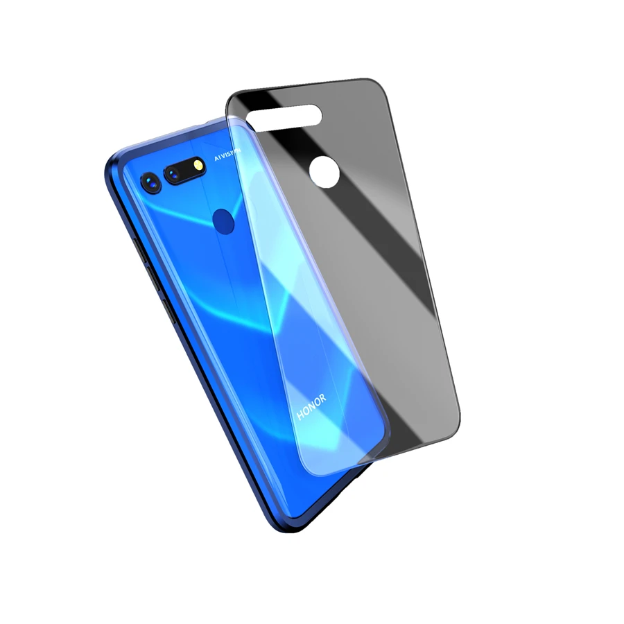 Магнитный чехол 360 для huawei Honor V20 View 20, передний+ задний двухсторонний чехол из закаленного стекла, магнитный металлический чехол для Honor V20 V 20