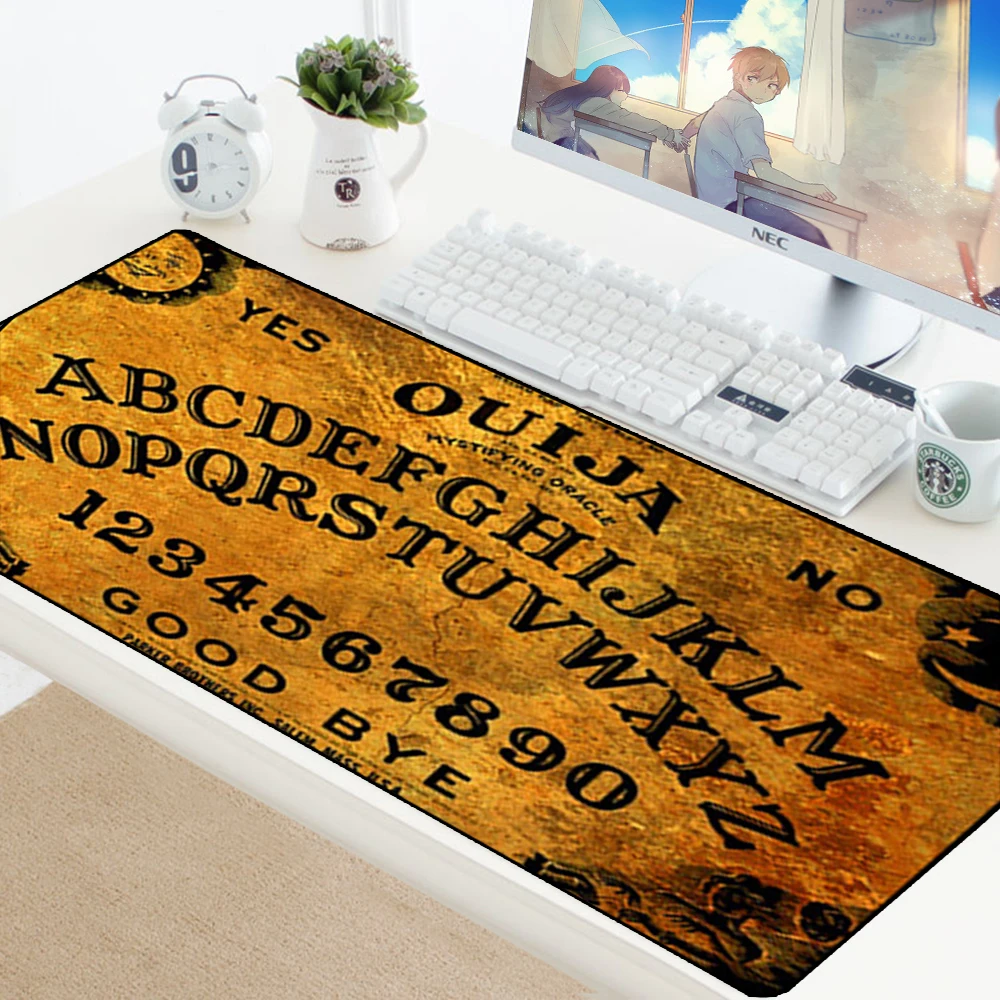 Коврик для мыши Ouija Board на заказ, противоскользящий прочный резиновый игровой коврик XL, большой коврик для мыши для ПК, оптическая мышь, игровой коврик