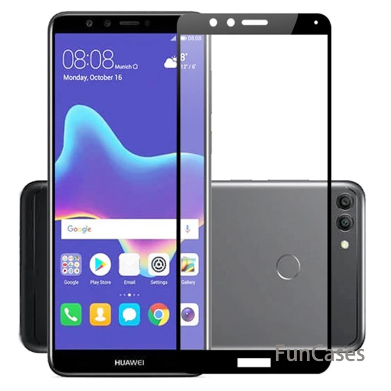 Закаленное Стекло для huawei Y9 2018 защитный наслаждаться 8 плюс 5 93 дюймовый экран