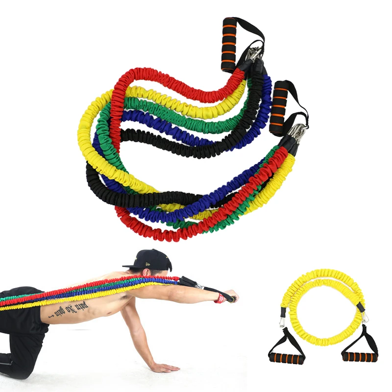 

Yoga Fitness Elastic Resistance Bands 20 lbs Sports Home Gym Arm Strength Sit-ups Training Pilates Tensile Pull Rope Equipment