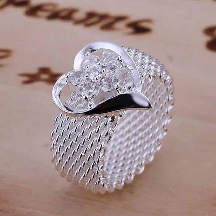 Оптовая продажа посеребренное кольцо модные ювелирные изделия с забором в форме