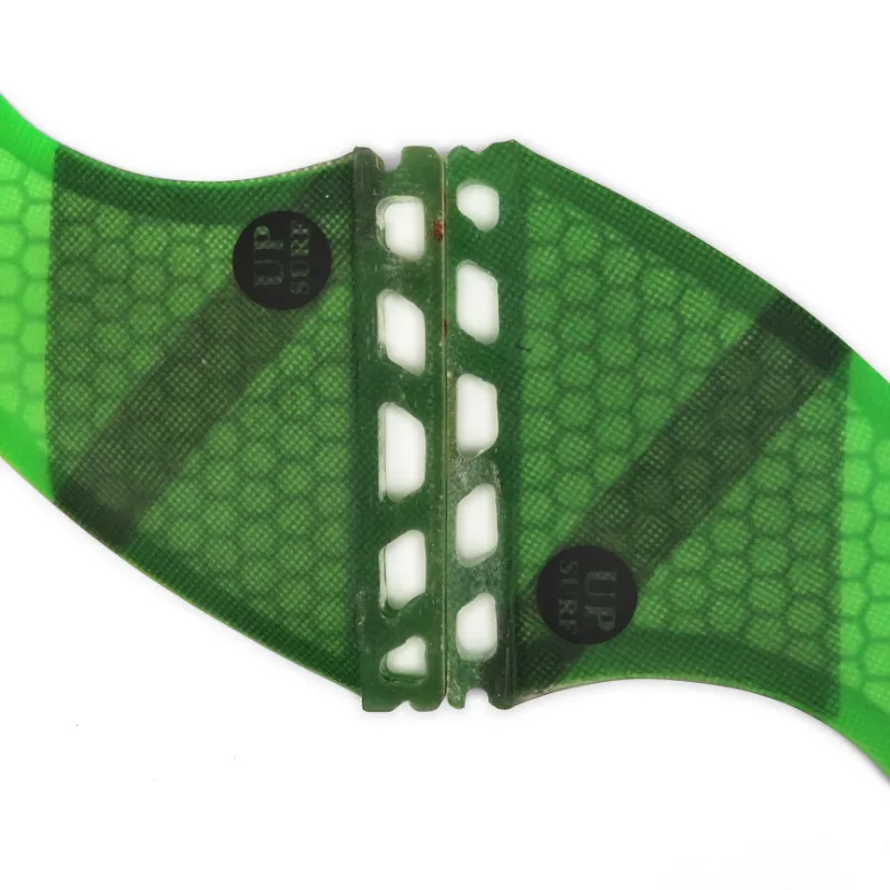 Tri quad fin set Future G5 + GL плавники для серфинга плавник зеленый с Сотами из