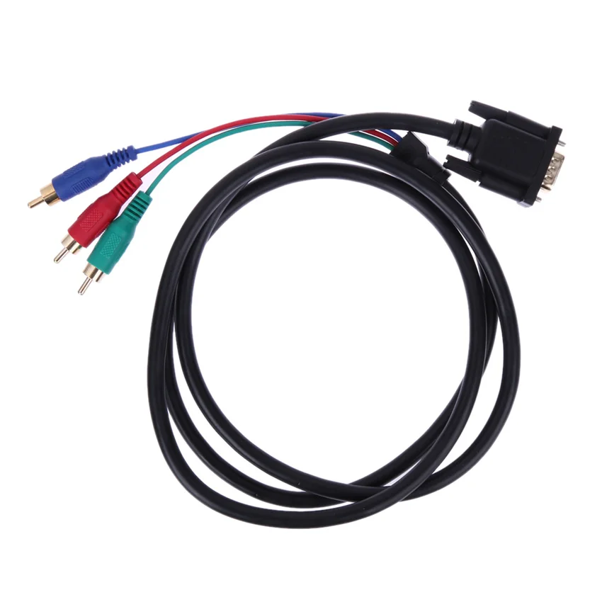 Новый 1 5 м футов VGA к ТВ 3 RCA компонентный av адаптер кабель для ПК ноутбука|vga to tv|vga