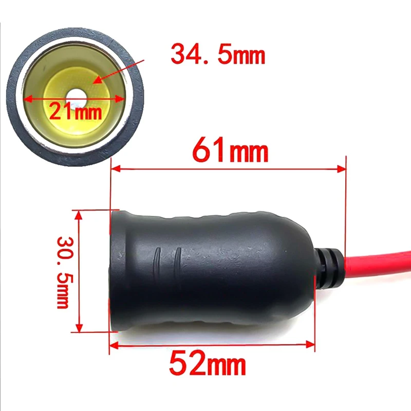 12V 24V 3 6 м автомобильного прикуривателя кабель удлинитель для подключение к