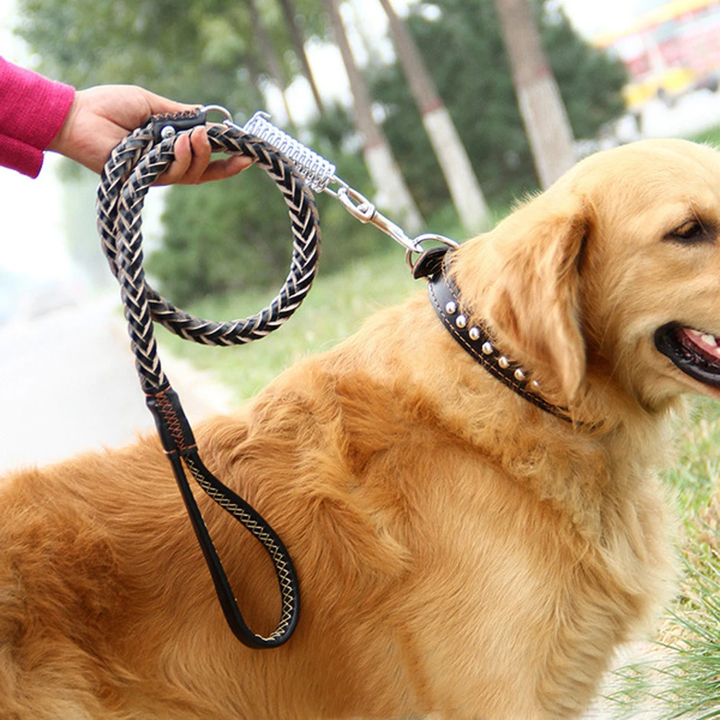 Собаки поводок Регулируемая износостойкие Pet Поводок кинологического поводок Товары для собак с ошейник