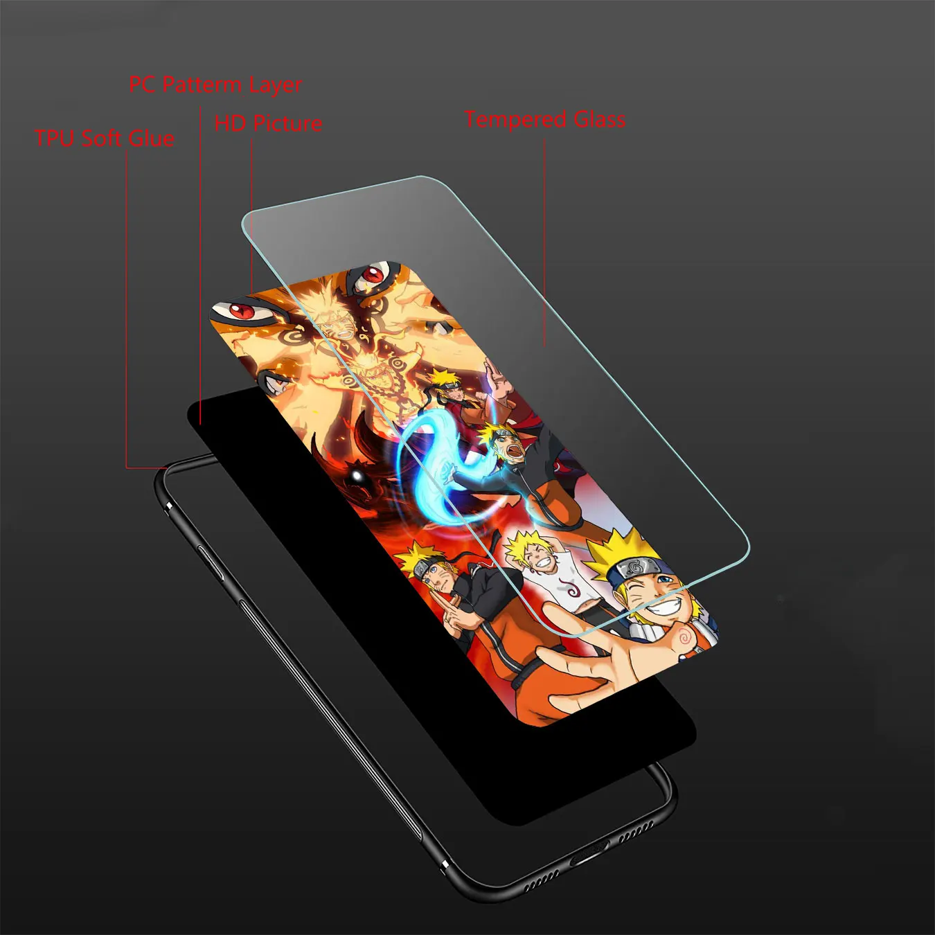 Lavaza Hokage Naruto Kakashi чехол для телефона из закаленного стекла Apple iPhone XR X XS Max 6 6S 7 8 Plus 5 5S