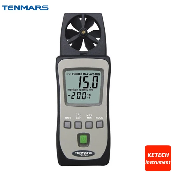 

Pocket Size HandHeld Anemometer Wind Meter Tester TM-740
