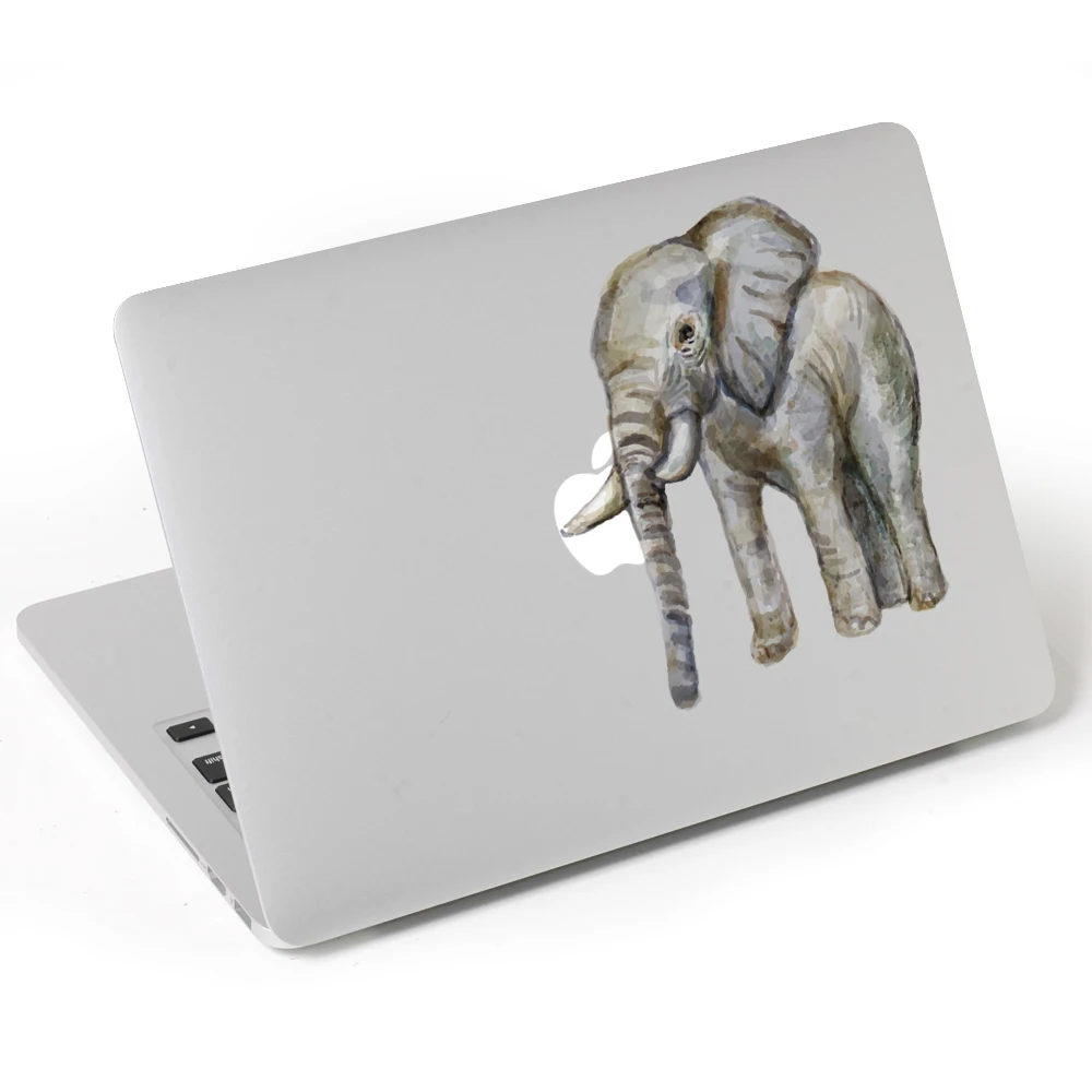 Виниловая наклейка на Ноутбук С Рисунком Слона для macbook Pro Air 13 дюймов мультяшный