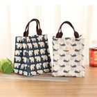 COCODE водонепроницаемый Ланч-бокс с изображением Кита, дерева, медведя, портативный изолированный термокулер, сумка для хранения продуктов, сумка для переноски, сумки для пикника