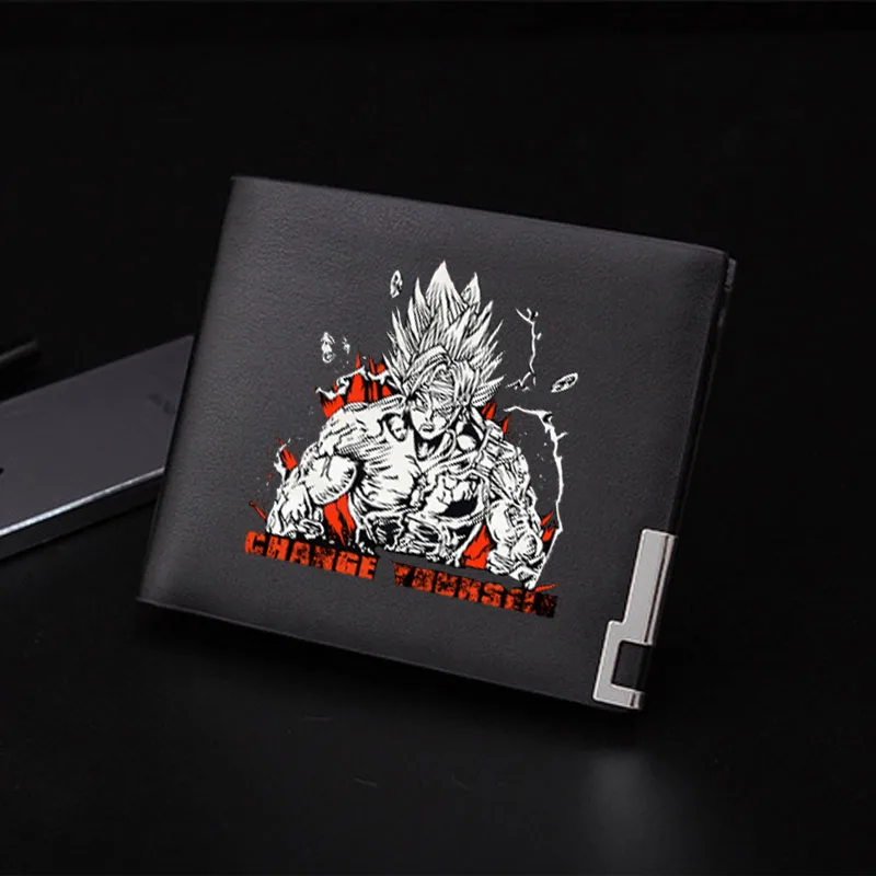 Аниме DRAGON BALL Coslpay принт унисекс короткий кошелек Сон Гоку мужские кошельки PU кожаный бумажник Супер Saiyan ID Держатель карты cartei