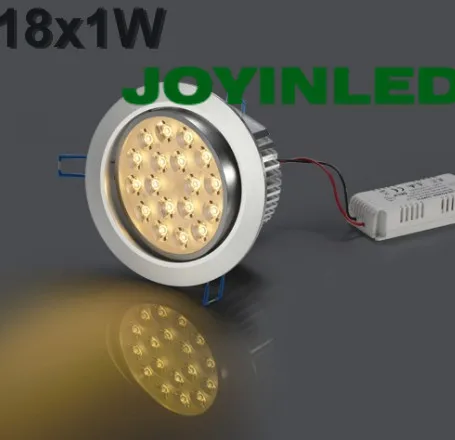 CE ROHS Бесплатная доставка AC85 265V Высокая мощность led 18 Вт украшения дома утопленные
