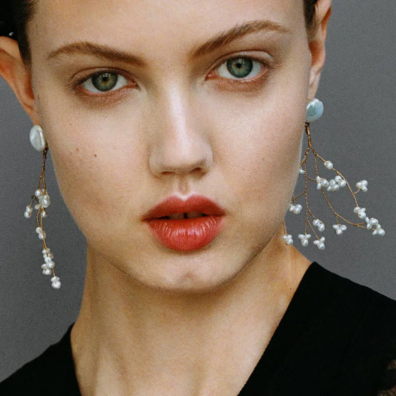 JUJIA дизайн za flower Drop модные женские серьги металлические массивные металлические серьги праздничные подарки ювелирные изделия Brincos