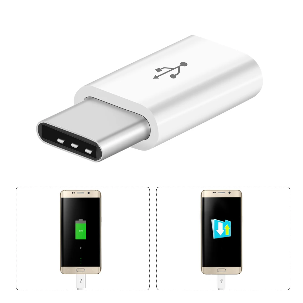 Usb type C разъем адаптера Micro USB мама к USB-C папа USB 3,1 конвертер данных для samsung для Galaxy Note 8 S8 Plus и т. Д