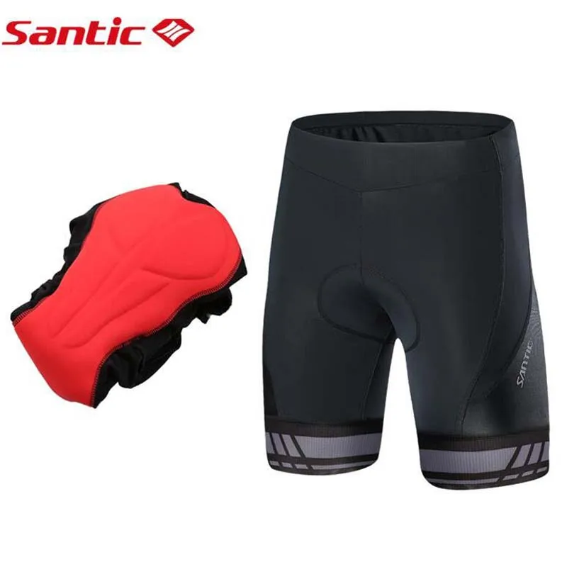 

Santic Men Cycling Shorts 2019 Coolmax 4D Pad Shorts Shockproof MTB Road Bike Pro Shorts Anti-pilling Reflective ciclismo