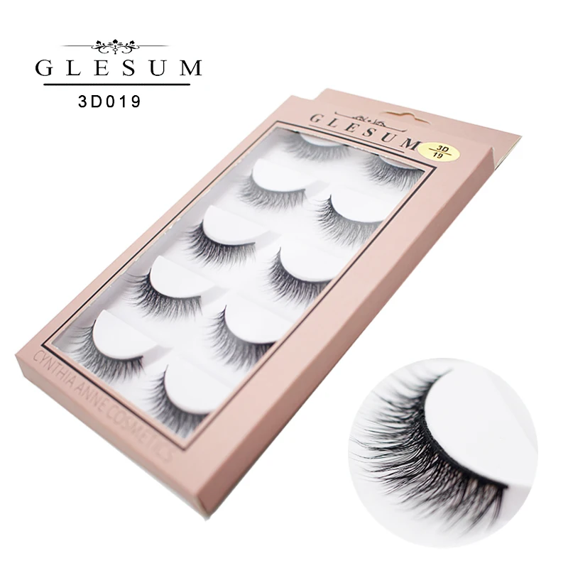 Glesum рекламная акция! Новые длинные 3D ресницам дополнительный Длина ресницы аудио