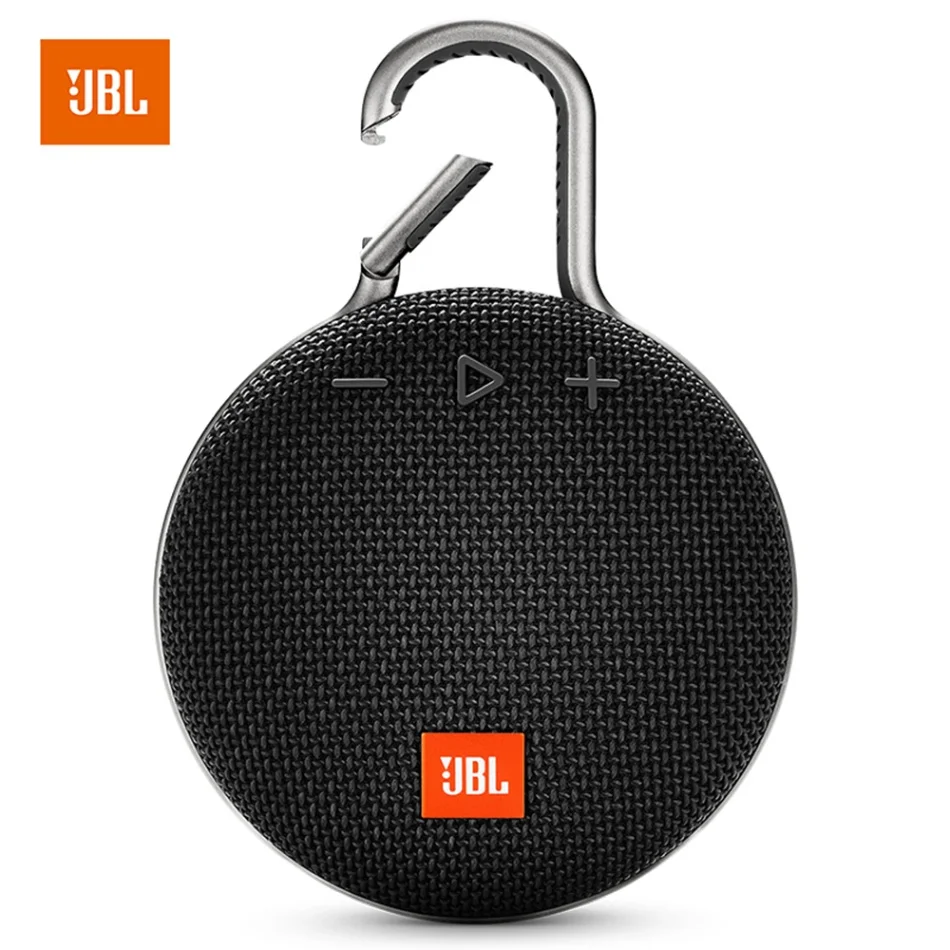 Черный JBL Clip 3 портативный Bluetooth мини динамик беспроводной IPX7 водонепроницаемый музыкальный плеер с микрофонный крючок 3,5 мм аудио кабель - Цвет: Черный