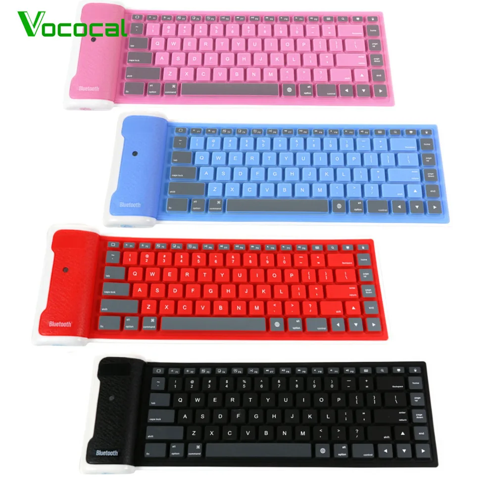 Vococal 109 ключей USB силиконовый резиновый водонепроницаемый гибкий складной