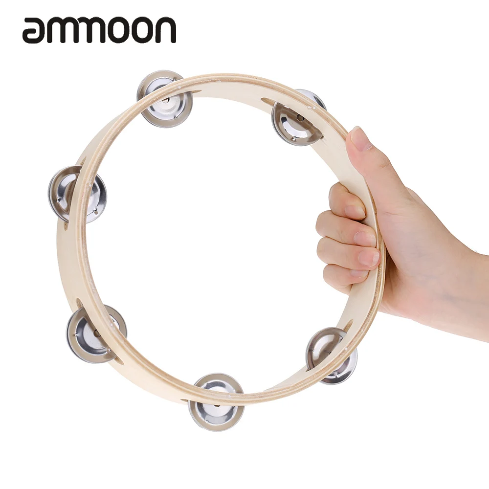 Детский деревянный бесголовый колокольчик 8 дюймов с металлической однорядной