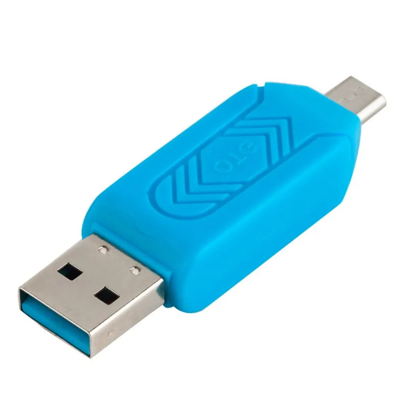 2 в 1 SD TF кард-ридер Micro USB OTG адаптер для samsung Android телефонов компьютер Micro USB зарядное устройство OTG конвертер кард-ридер