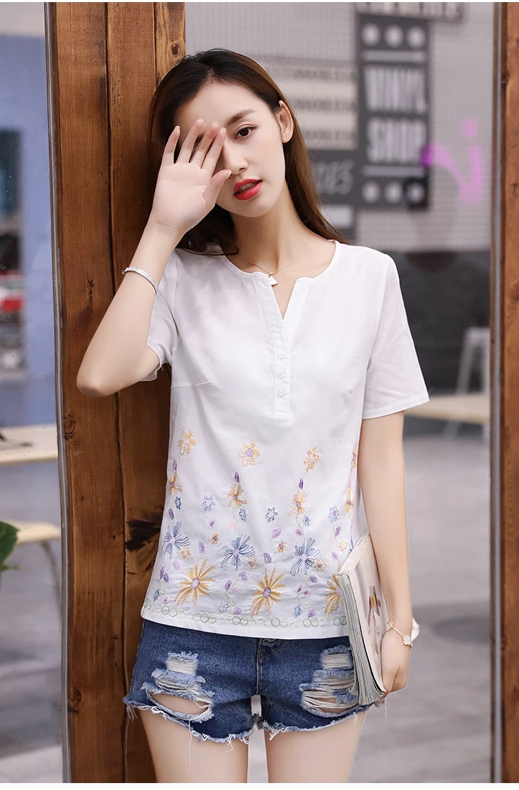 2018 г. новая весенняя одежда женская блузки с коротким рукавом женские модные Топы