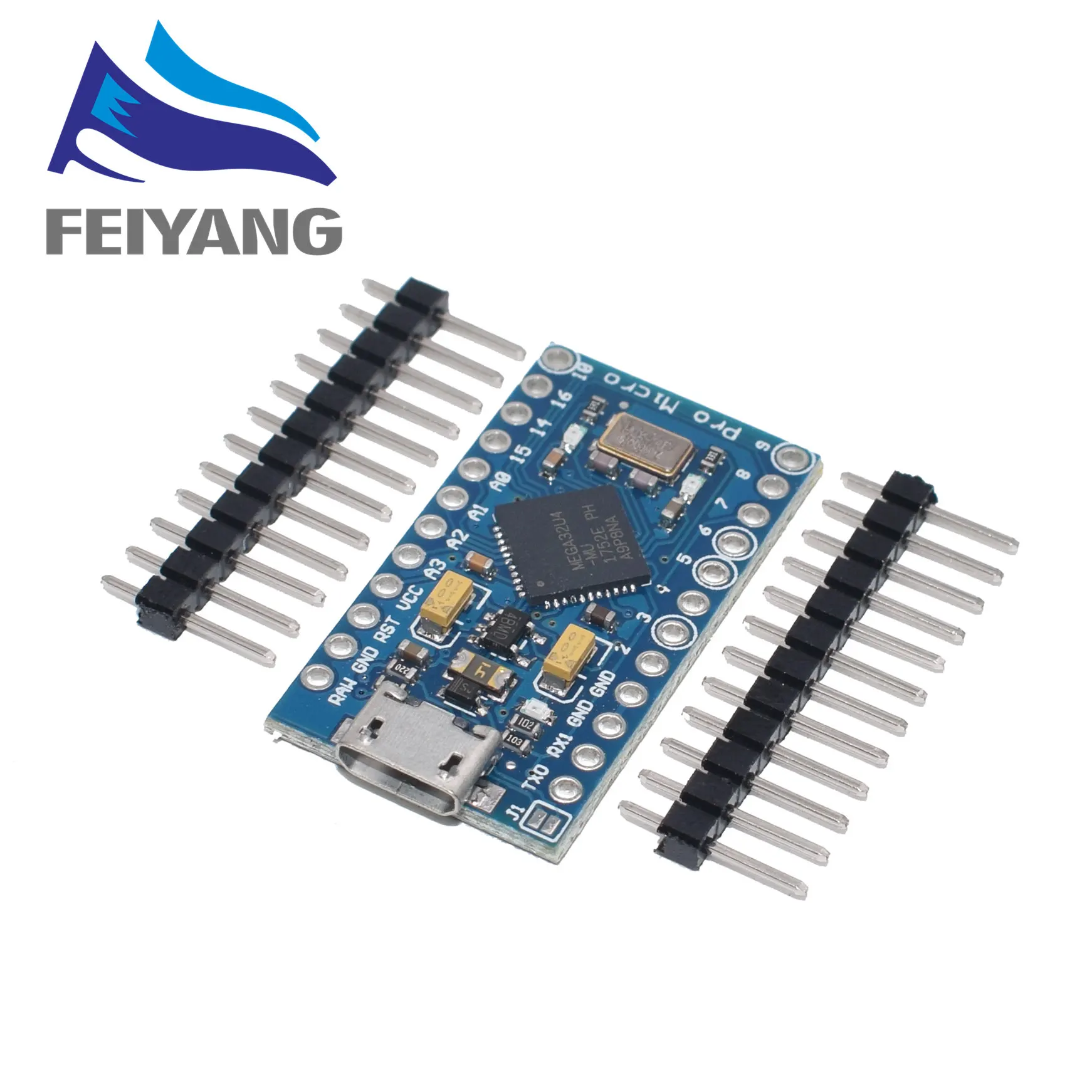 50 шт. Pro Micro ATmega32U4 5V 16 МГц заменить ATmega328 для arduino ATMega 32U4 Pro Mini с 2 Row штыревые