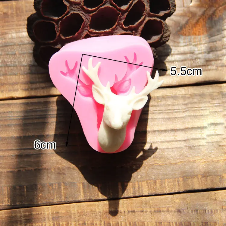 3D Christmas Reindeer fondant mold cake chocolate decorating tools | Дом и сад