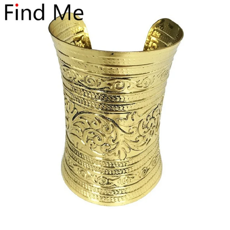 Женский винтажный изогнутый браслет Find Me этнический Браслет манжета в стиле панк