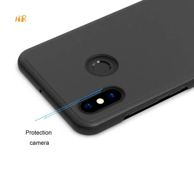 case For Xiaomi Redmi Note 5 Pro S View Smart Window Flip Stand Cover Mirror Protective Phone Case |