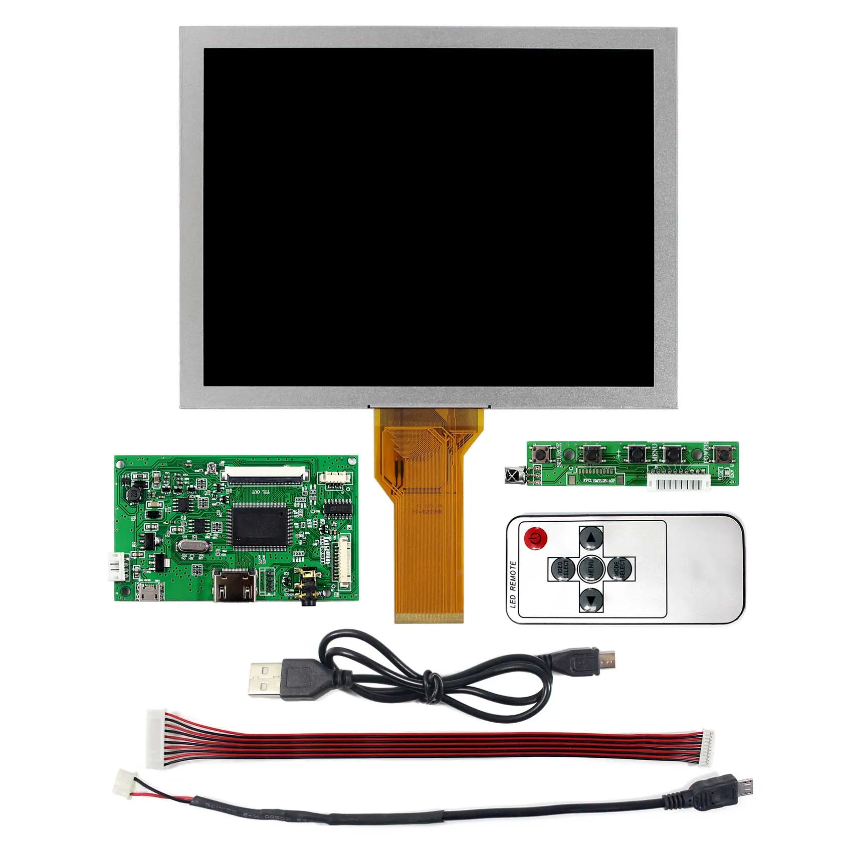 Подходит для Raspberry Pi плата с ЖК дисплеем HD MI работает экраном диагональю 8 &quotEJ080NA