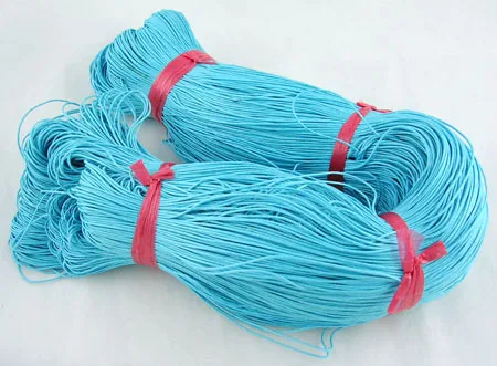Хлопок Воск Шнур голубой 1 мм в диаметре около 430 м/пачка|cotton wax cord|waxed cordwaxed cotton cord |