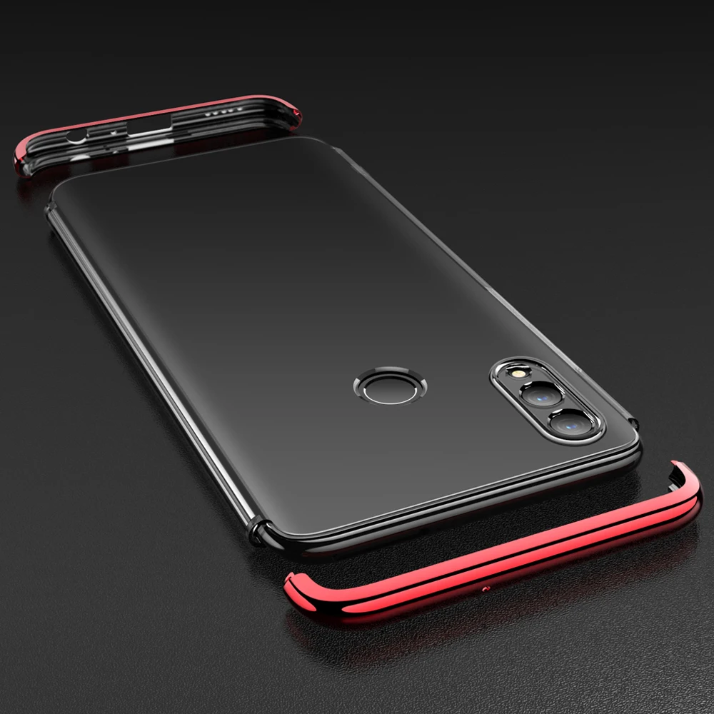 IDOOLS Прозрачный чехол для ПК huawei Honor 8C 10 Lite V20 fetted трехступенчатый Чехол мобильного