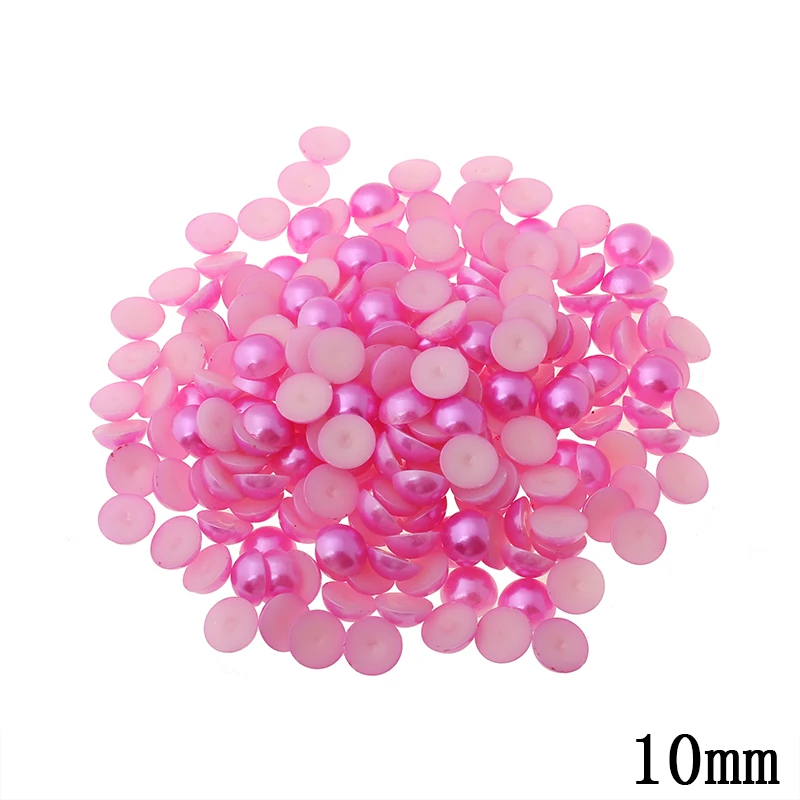 бисер для бисероплетения бусины 9 Цветов 10 мм Имитация Перл Круглый Половина Бусы