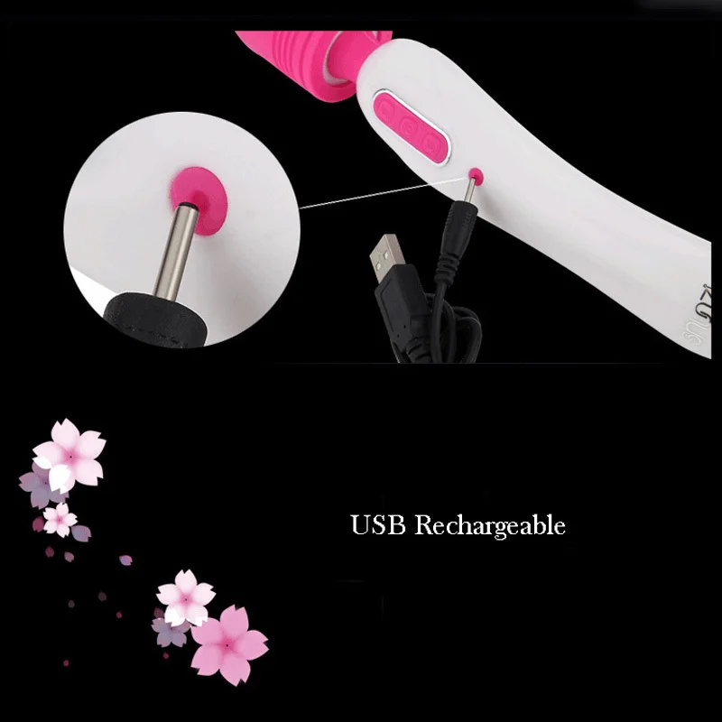 Перезаряжаемый Массажер AV вибратор мощный массажер для тела клиторальный секс