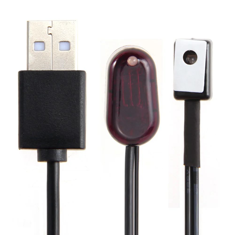 

IR Extender Repeater Infrared Remote Control Receiver Emitter USB LED Adapter Black 5V 34-60kHz USB AC Power Supply Accessary