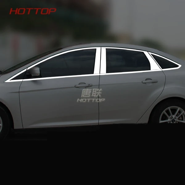 Topunion для 2012- Ford Focus Mk3 Sedan хромированная дверная Верхняя Нижняя оконная подкладка рамка подоконник ремень накладка молдинг Гарнир