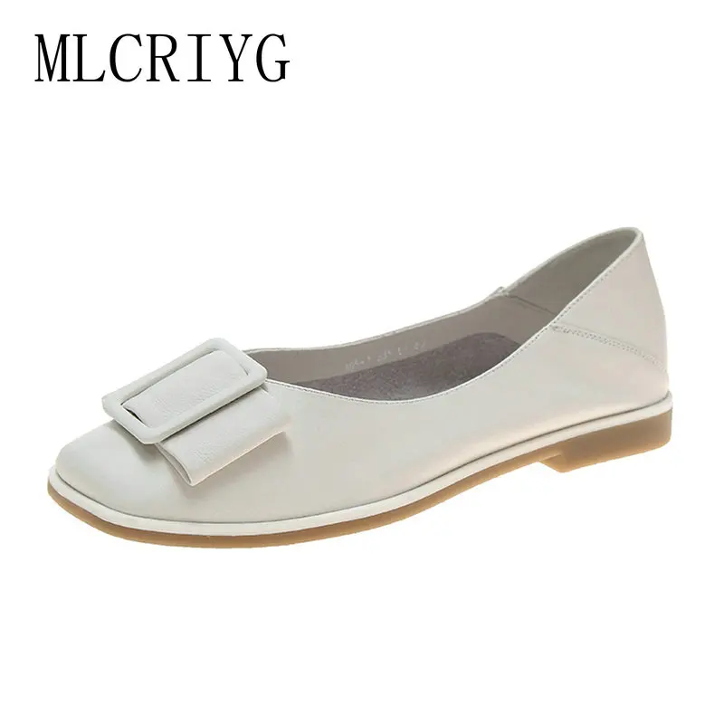 Новинка 2020 года модная женская обувь на плоской подошве в официальном стиле