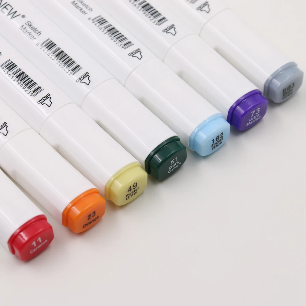 

TOUCHNEW 30/40/60/80 Colors Art Marker Set Alcohol Based Sketch Marker Pen For Drawing Manga Design Art Set Supplies