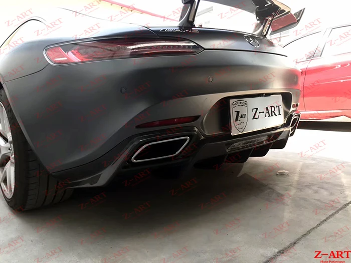 Задняя губа из углеродного волокна Z-ART Для AMG GT задний диффузор для 2015-2017 нижний