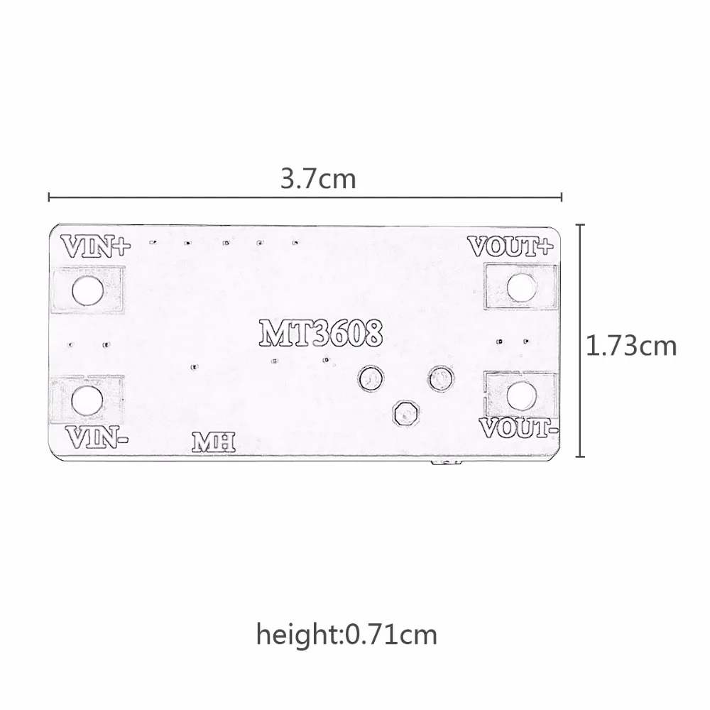 HoBiMart 10x mt3608 2a Макс dc-dc Повышающий Модуль питания MT3608 модуль усилителя 2A Плата #
