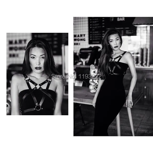 Женский кожаный корсет-бюстье ручной работы в стиле панк готика пояс для талии 100%