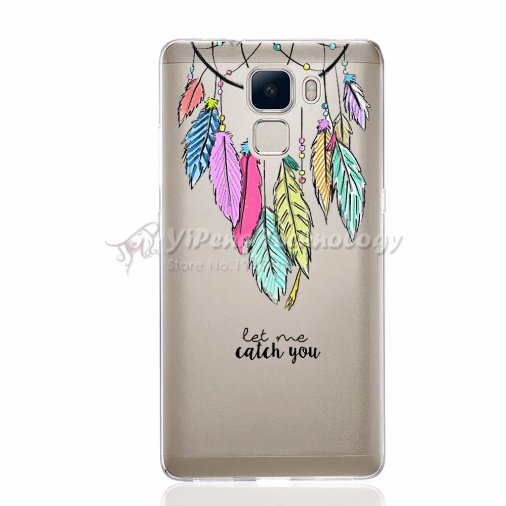 For Case Huawei Honor 7 Phone Pattern Cartoon Cases Cover Soft Silicone 5.2&quot Back Protective Shell |