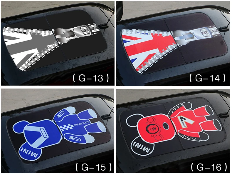 Потолочный люк крыши Стикеры стайлинга автомобилей для MINI COOPER F55 F56 F60 R55 R56 R60 R61 Clubman Countryman автоматический Assessoires наклейки