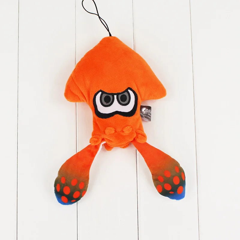 25 см Splatoon Inkling плюшевый кальмар куклы игрушка чучело животного кукла кулон милый