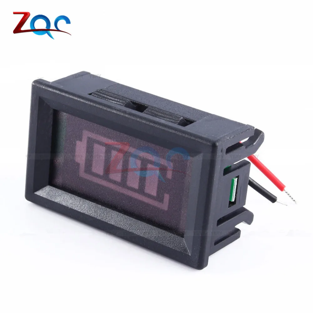 DC 12V кислотный свинцовый аккумулятор Ёмкость индикатор красный цифровой