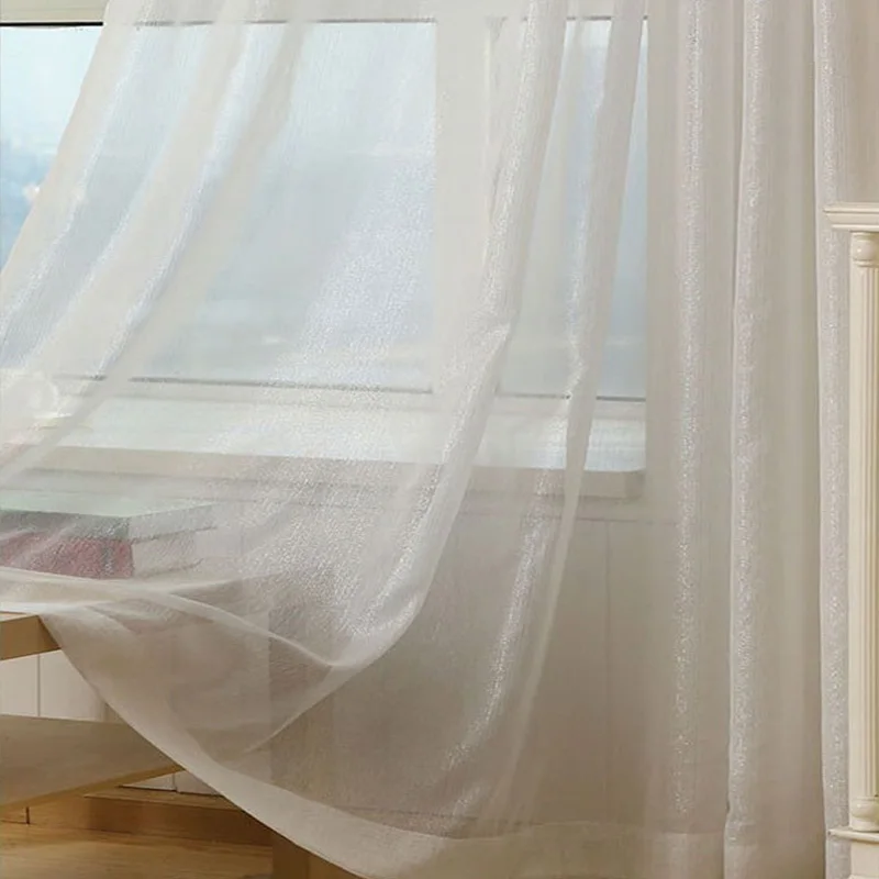 2019 искусственные шторы блестящие серебряные тюли для спальни гостиной простые