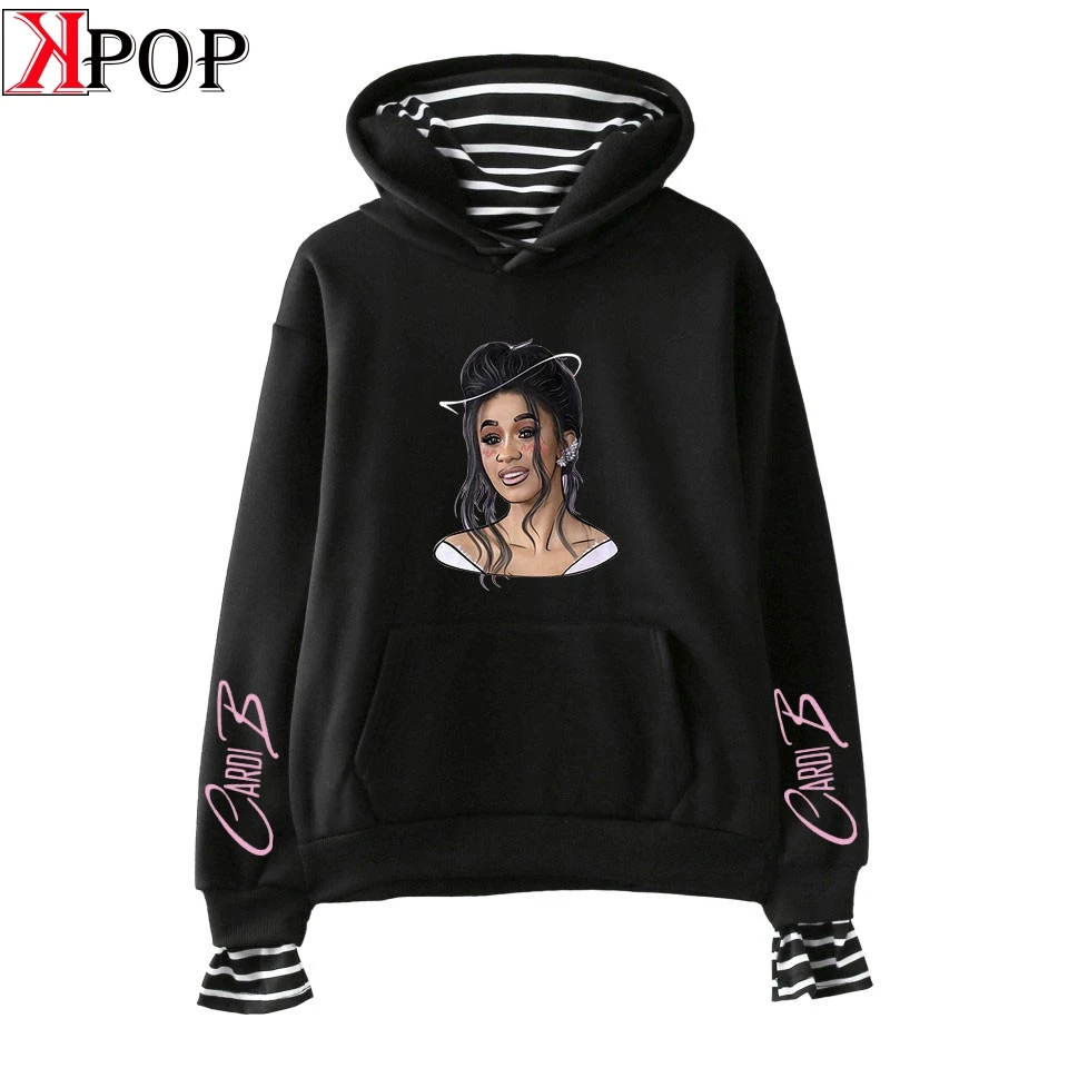Модные толстовки в стиле хип-хоп Cardi B с фальш-вставкой повседневные Новые